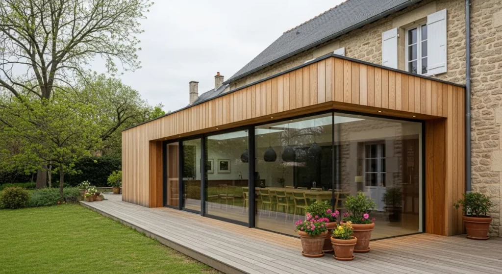 Extension de maison en ossature bois à Nantes