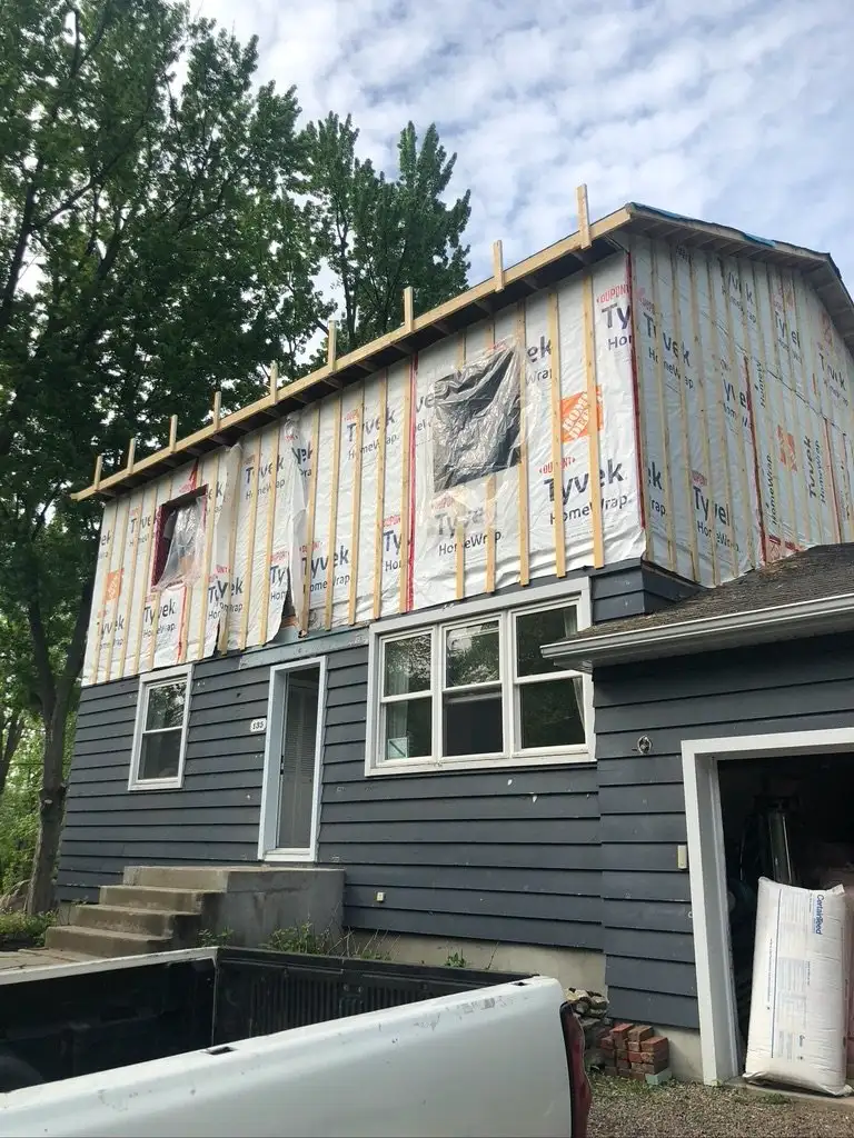 Surélévation en bois d'une maison